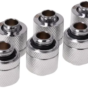 Фитинг Alphacool HF, Удължител, 13/10mm, G1/4, Сребрист, 6 броя