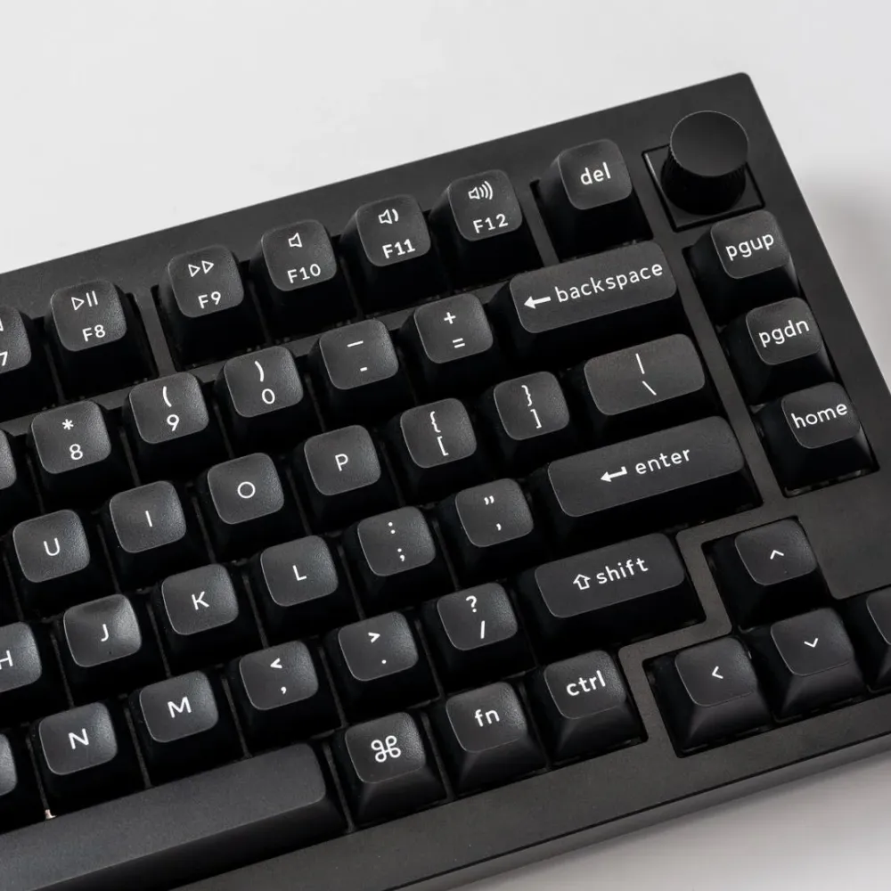 Капачки за механична клавиатура Keychron Double Shot KSA PBT Keycap Full Keycap Set 137 Keycaps - Black