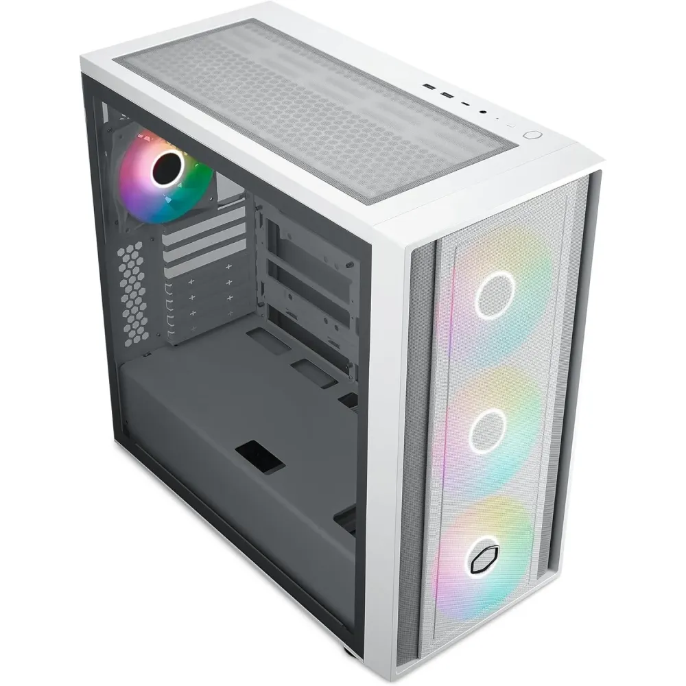 Кутия CoolerMaster MasterBox 600 - White ARGB Кутия CoolerMaster MasterBox 600 - White ARGB