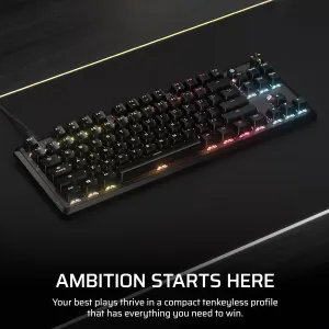 Геймърскa механична клавиатура Corsair K70 RGB MK.2 Core TKL, Corsair MLX Red суич
