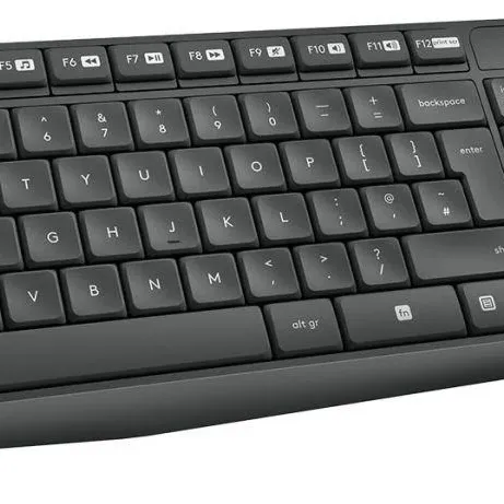 Kомплект безжични клавиатура с мишка Logitech MK235, Черен