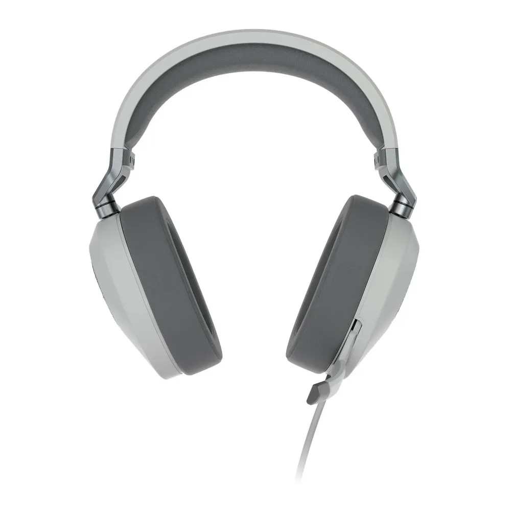 Геймърски слушалки с микрофон Corsair HS65 - White