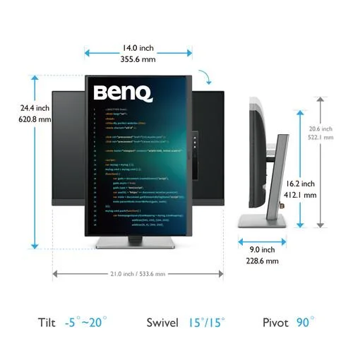 Монитор за програмиране BenQ RD240Q, 24.1