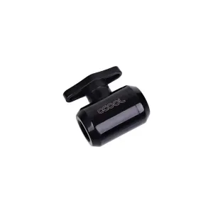 Сферичен кран Alphacool, Вътрешна резба G1/4, Черен мат