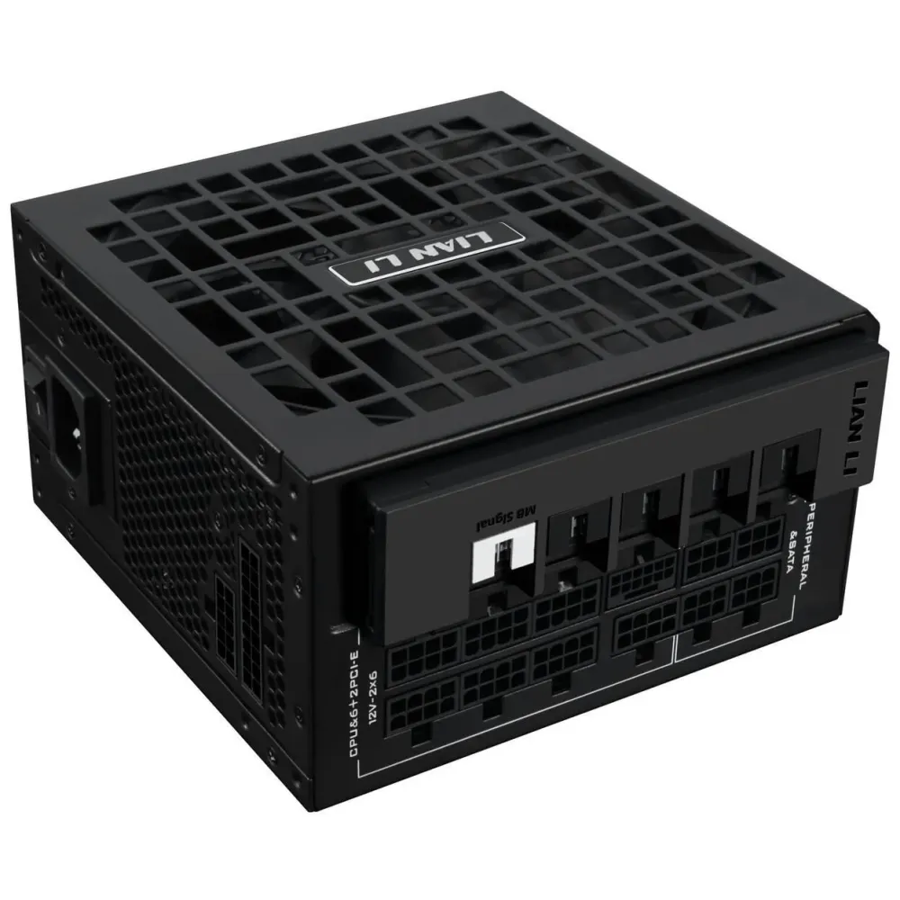 Захранващ блок Lian Li RS 1000W 80+ Gold PCIe 5.1, ATX 3.1, RS Hub - Черно