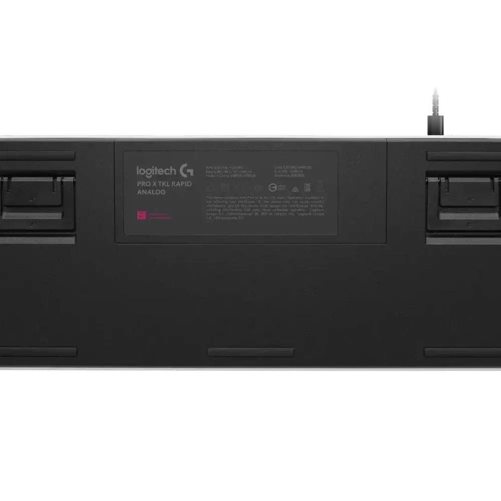 Геймърска механична клавиатура Logitech G Pro X RAPID TKL, Magnetic Analog Switch, Бял