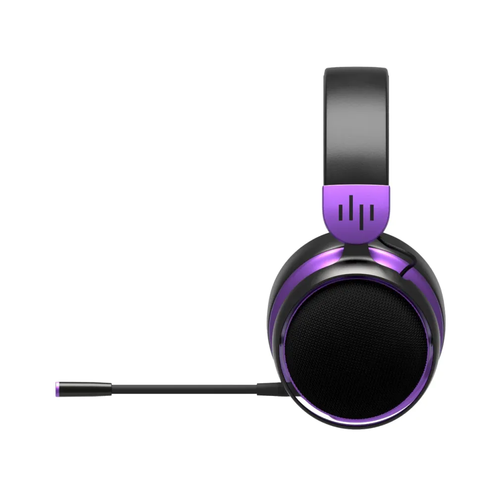 Геймърски безжични слушалки Dark Project Sono Wireless - Black/Violet