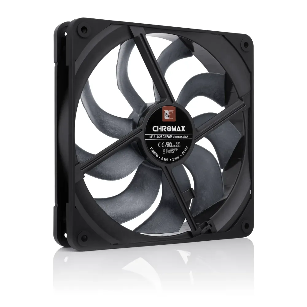 Вентилатор Noctua A14x25 G2 PWM chromax.black Вентилатор Noctua A14x25 G2 PWM chromax.black