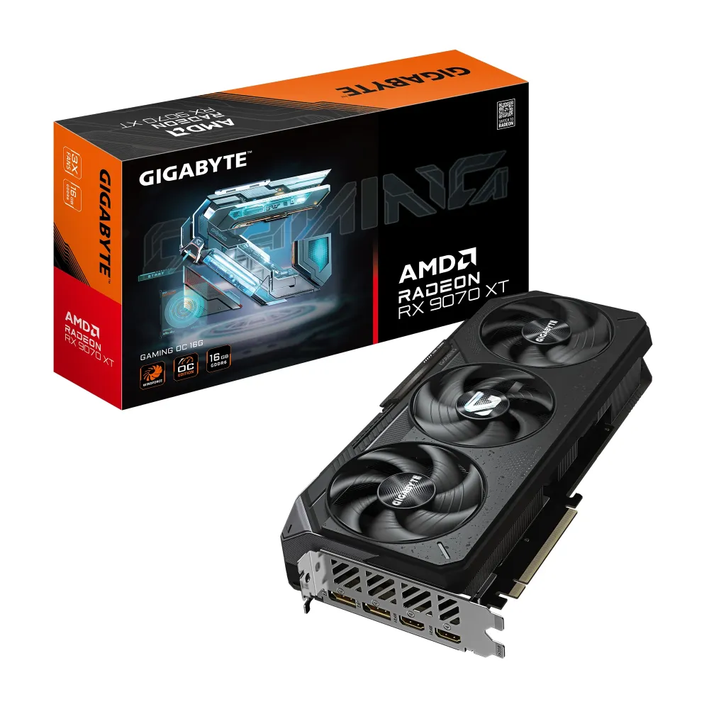Видео карта GIGABYTE RADEON RX 9070 XT GAMING OC 16GB GDDR6 Видео карта GIGABYTE RADEON RX 9070 XT GAMING OC 16GB GDDR6