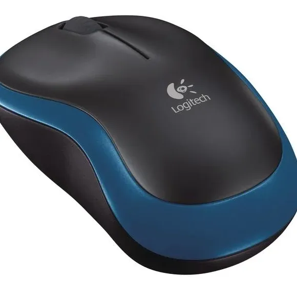 Безжична оптична мишка LOGITECH M185, Синя, USB