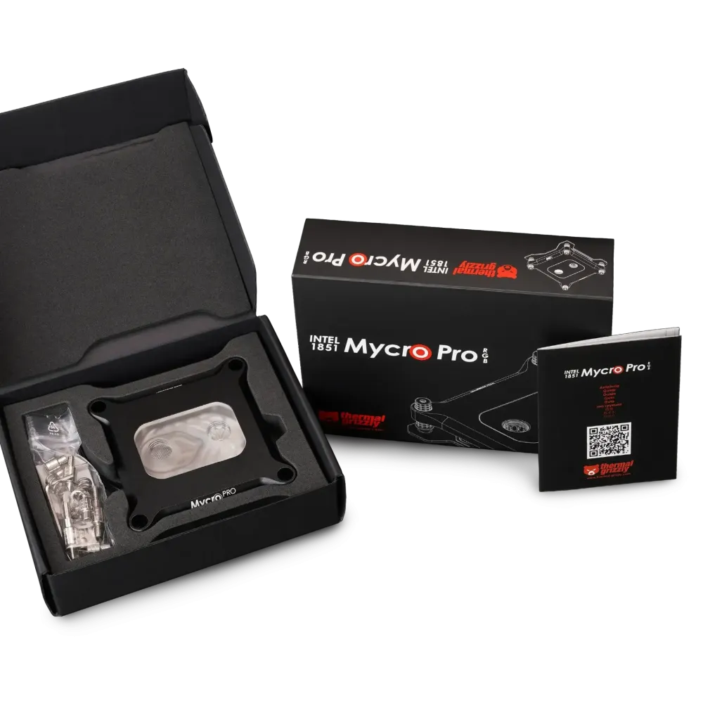 Воден блок за процесор Thermal Grizzly Intel 1851 Mycro Pro RGB Воден блок за процесор Thermal Grizzly Intel 1851 Mycro Pro RGB