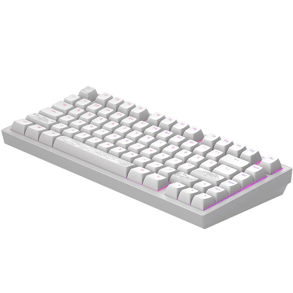 Геймърскa механична клавиатура Dark Project ALU81A Terra Nostra White RGB Геймърскa механична клавиатура Dark Project ALU81A Terra Nostra White RGB