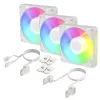 Комплект вентилатори ARCTIC BioniX P14 A-RGB PWM 140mm Daisy Chain - Бял