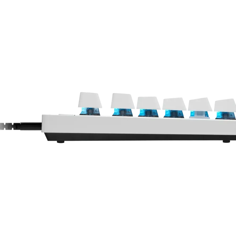 Геймърска механична клавиатура Logitech G Pro X RAPID TKL, Magnetic Analog Switch, Бял