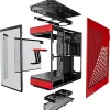 Кутия HYTE Y60 Tempered Glass, Mid-Tower, Черно и Червено