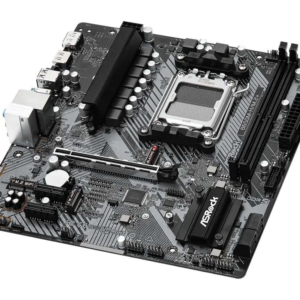 Дънна платка ASROCK B650M-H/M.2+, Socket AM5, 2xDDR5 Дънна платка ASROCK B650M-H/M.2+, Socket AM5, 2xDDR5