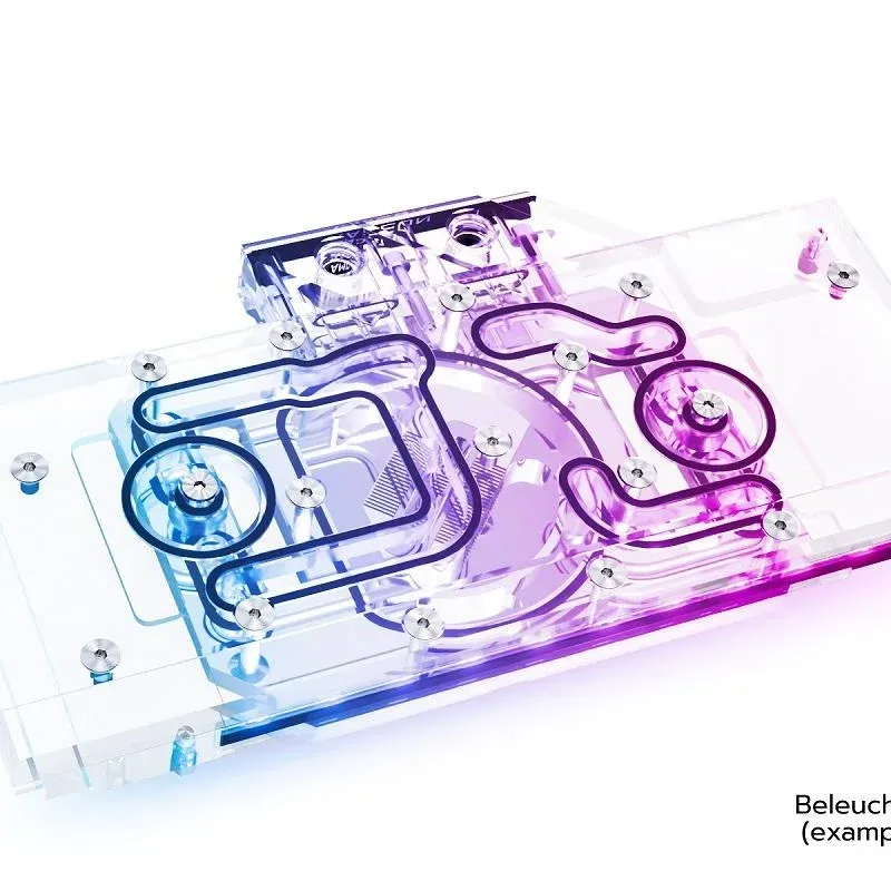 Воден блок за видео карта Alphacool Eisblock Aurora Acryl GPX-A Radeon RX 6700XT Reference with Backplate