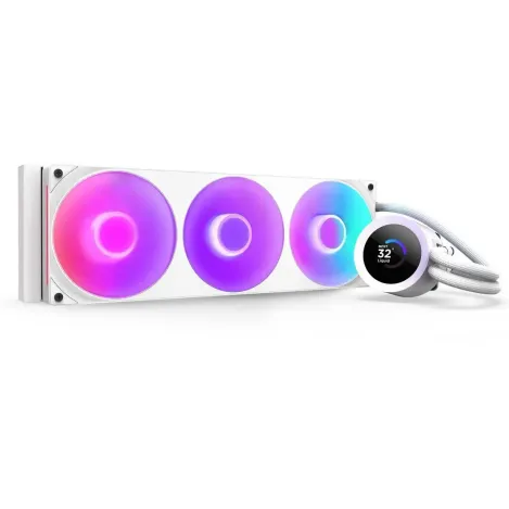 Охладител за процесор NZXT Kraken Plus 360 RGB LCD Display - White Охладител за процесор NZXT Kraken Plus 360 RGB LCD Display - White