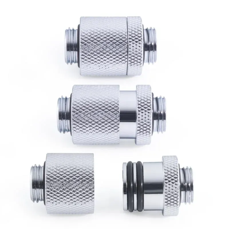 D-Plug Alphacool ES, 20mm, G1/4 AG auf G1/4 AG, Сребрист