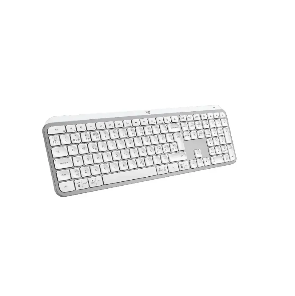 Безжична клавиатура Logitech MX keys S Illuminated, Pale gray