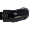 Ъглов адаптер Alphacool Eiszapfen, 2 x 45°, G1/4 външна към G1/4 вътрешна резба, Черен мат