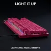Геймърска механична клавиатура Logitech G Pro X RAPID TKL, Magnetic Analog Switch, Magenta