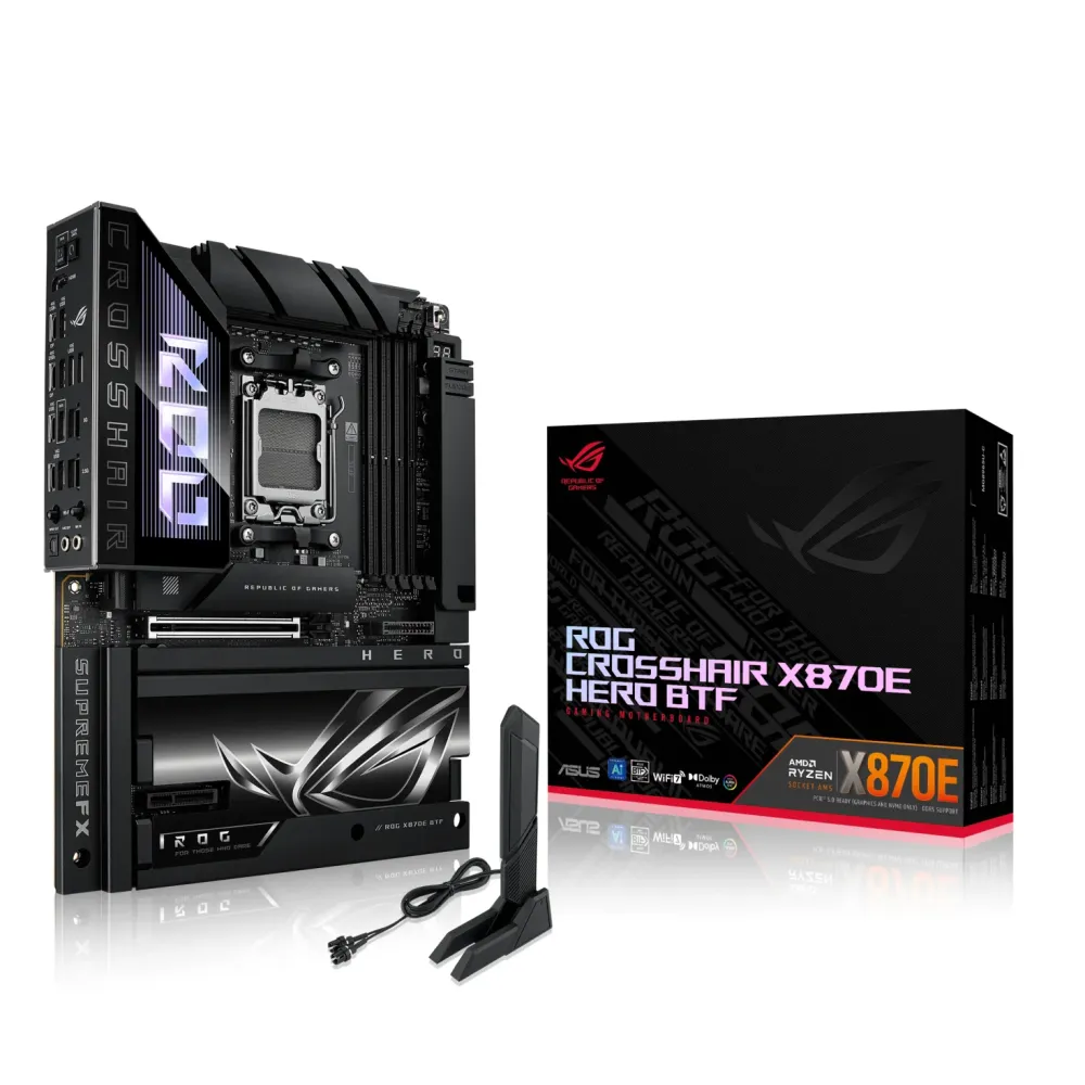 Дънна платка ASUS ROG CROSSHAIR X870E-E HERO BTF WIFI AM5 DDR5
