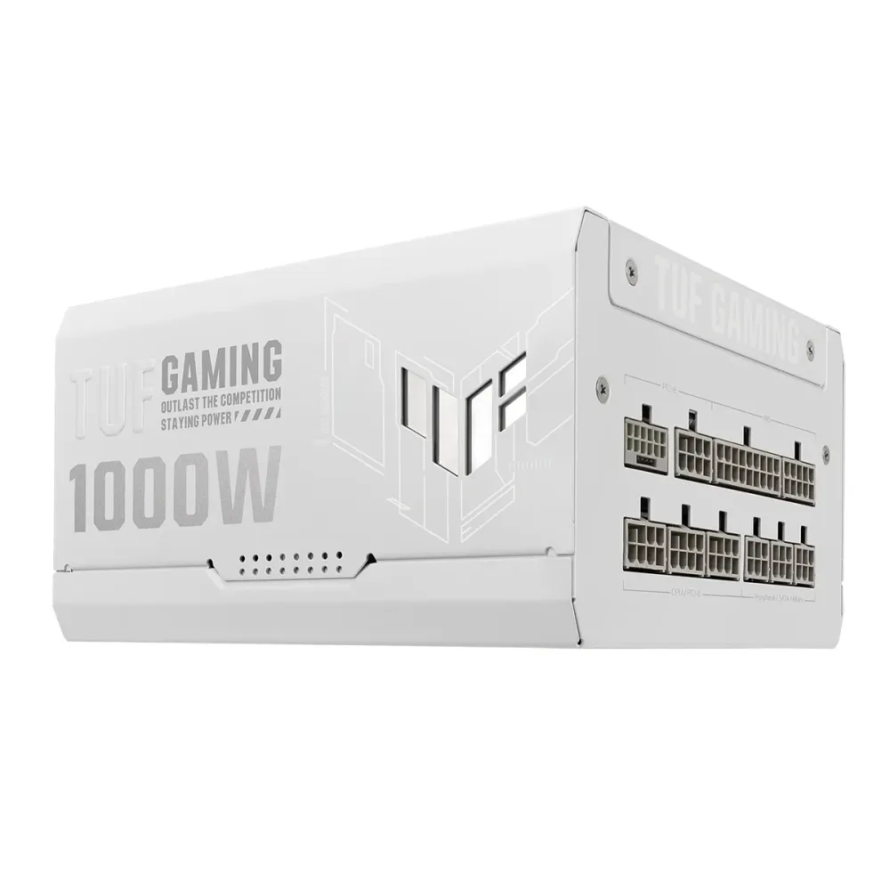 Захранващ блок ASUS TUF Gaming White 1000W 80+ Gold PCIe 5.1, Fully Modular