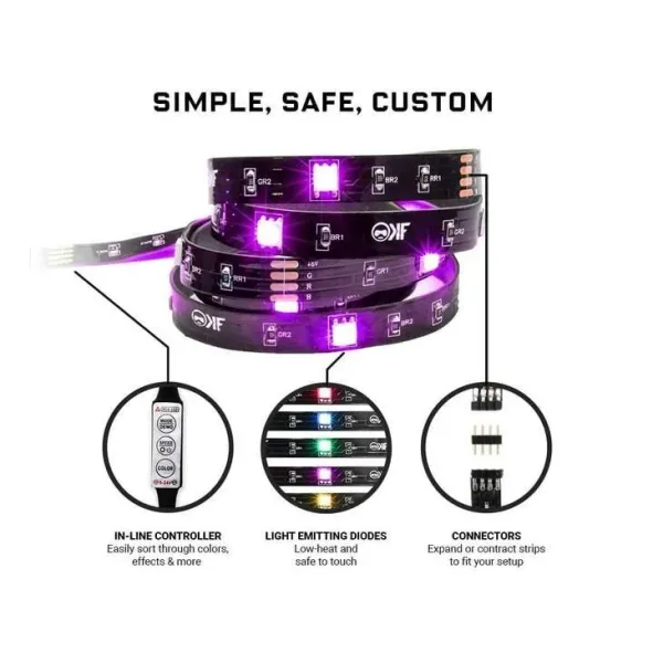 RGB лента KontrolFreek Gaming Lights Kit, USB (3.6m)