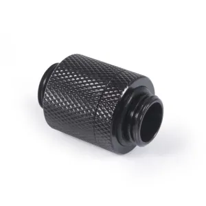 D-Plug Alphacool ES, 20mm, G1/4 AG auf G1/4 AG, Черен мат