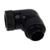 Ъглов адаптер Alphacool Eiszapfen, 90°, G1/4 външна към G1/4 вътрешна резба, Черен мат