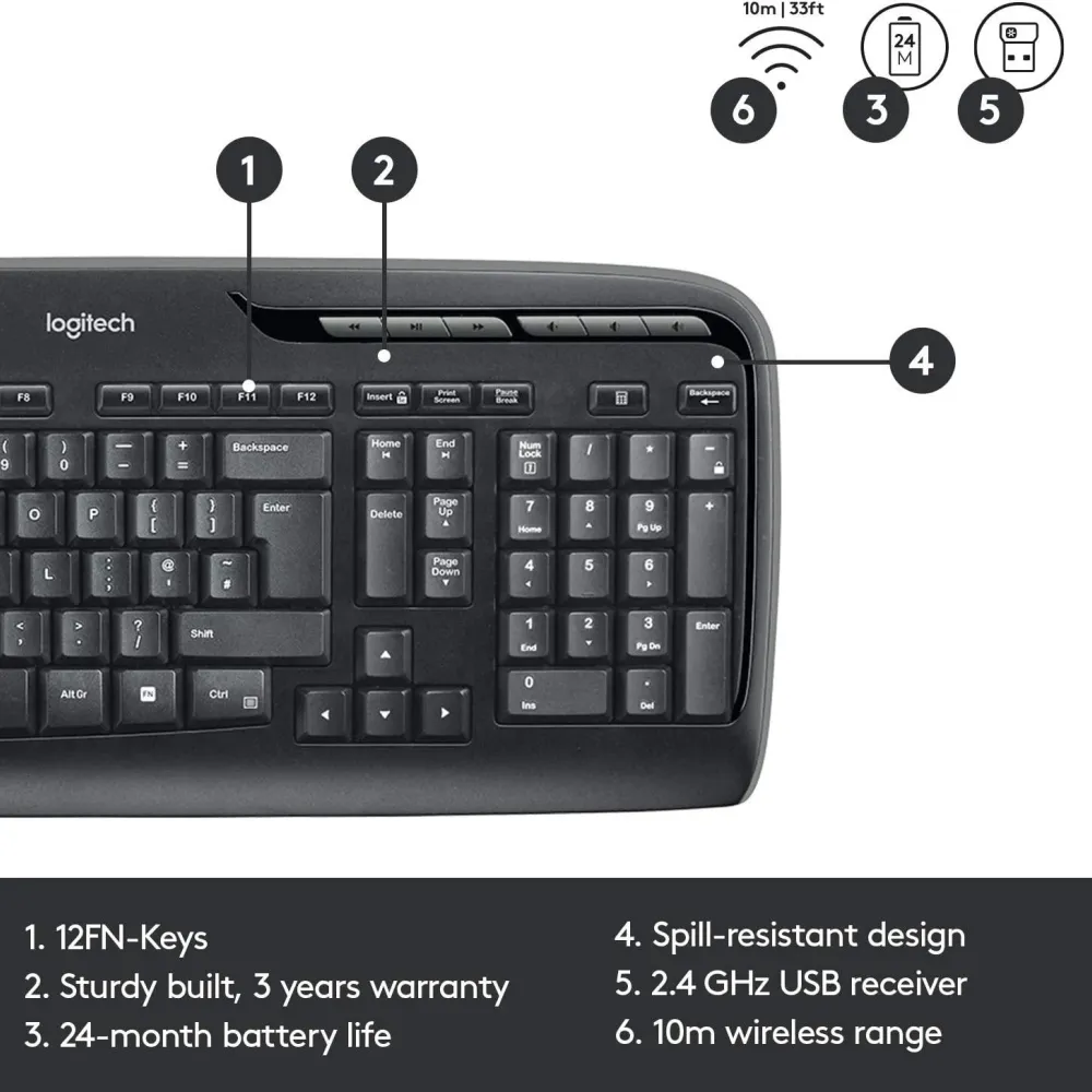 Kомплект клавиатура с мишка Logitech MK330