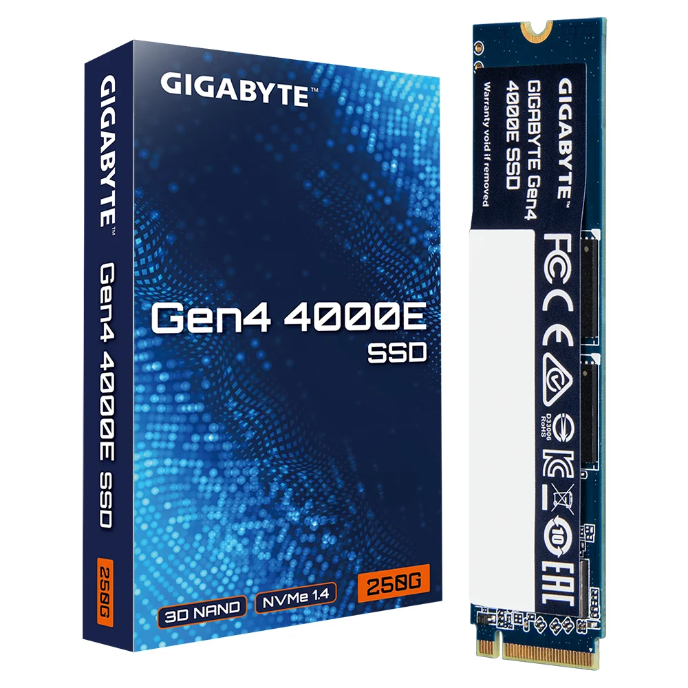 SSD Gigabyte 4000E 250GB, NVMe, PCIe 4.0 Gen4 SSD Gigabyte 4000E 250GB, NVMe, PCIe 4.0 Gen4