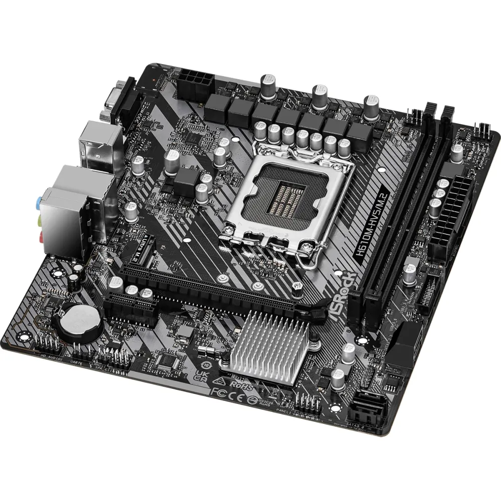 Дънна платка ASRock H610M-HVS/M.2 R2.0, LGA1700, DDR4, mATX