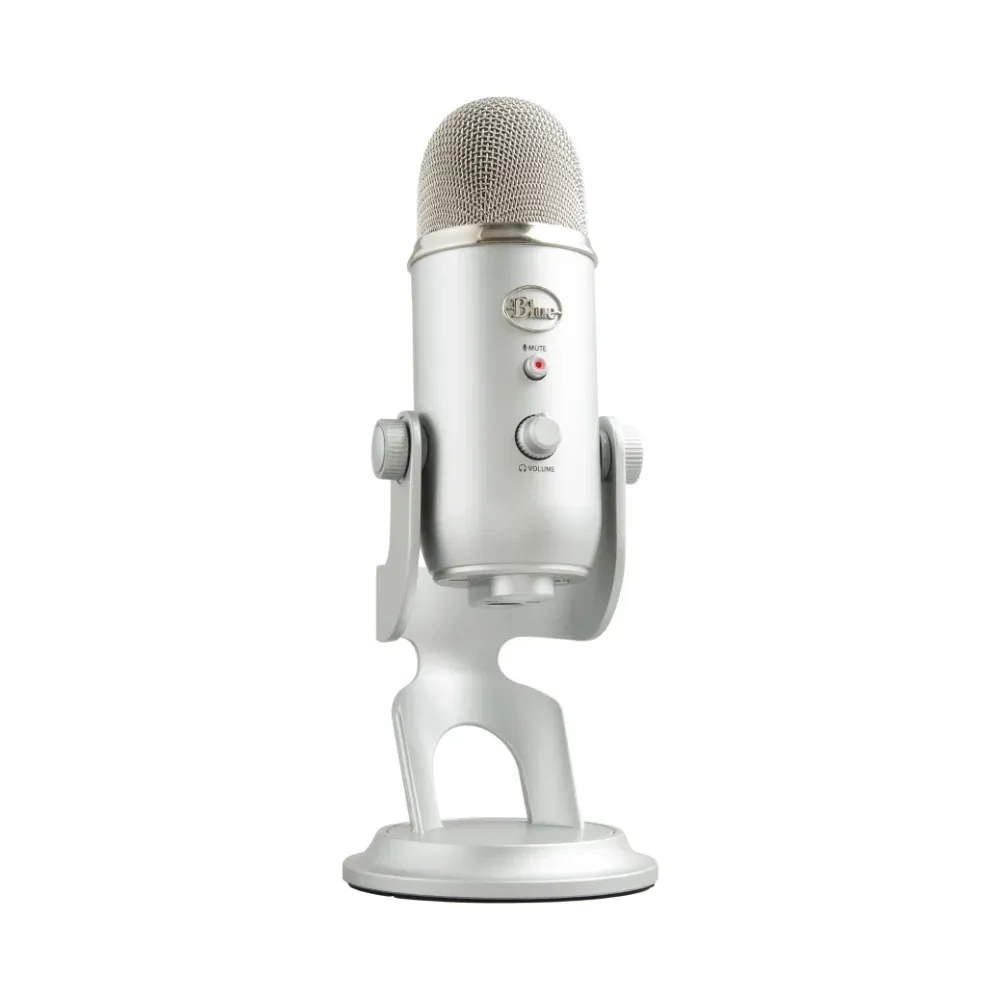 Настолен микрофон Logitech Blue YETI - Silver