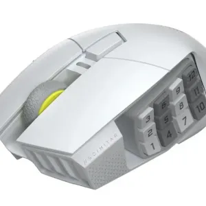 Геймърскa оптична мишка CORSAIR SCIMITAR ELITE WIRELESS SE White, 33000 DPI