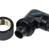 Компресионен фитинг Alphacool, 16/10 - G1/4, 90°, Въртящ се, Черен мат