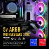 Комплект вентилатори EZDIY-FAB Moonlight White RGB PWM 120mm - 6 Pack