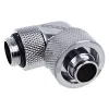 Фитинг Alphacool Eiszapfen, Удължител, 90°, 16/10mm, G1/4, Сребрист