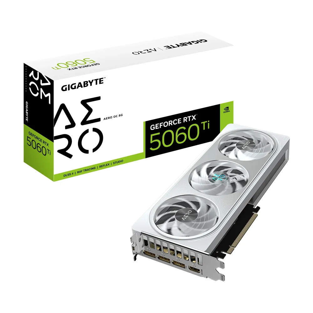 Видео карта GIGABYTE RTX 5060 TI AERO OC 8GB GDDR7