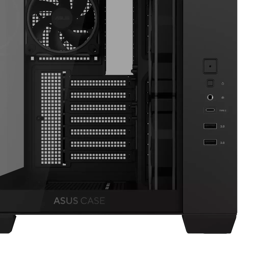 Кутия ASUS A32 PLUS Tempered Glass + 4 ARGB Вентилатора - Black