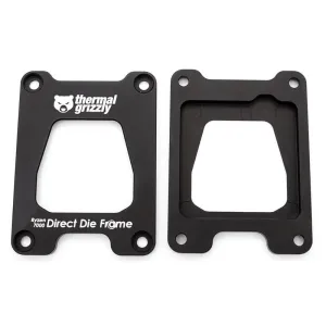 Монтажна рамка Thermal Grizzly Ryzen 7000 Direct Die Frame, Алуминий, Черен