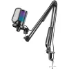 Микрофон със стойка FIFINE A6T RGB - Black