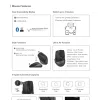 A4tech FB45CS Air'2 Stone grey безжичнa мишка, Dual mode, до 2000 dpi, черна