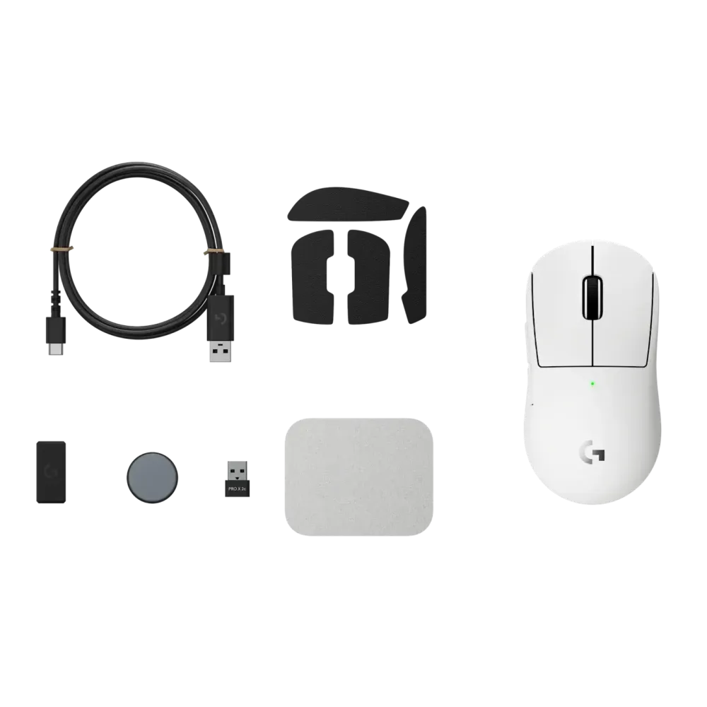 Безжична Мишка Logitech G Pro X Superlight 2c compact, Бяло