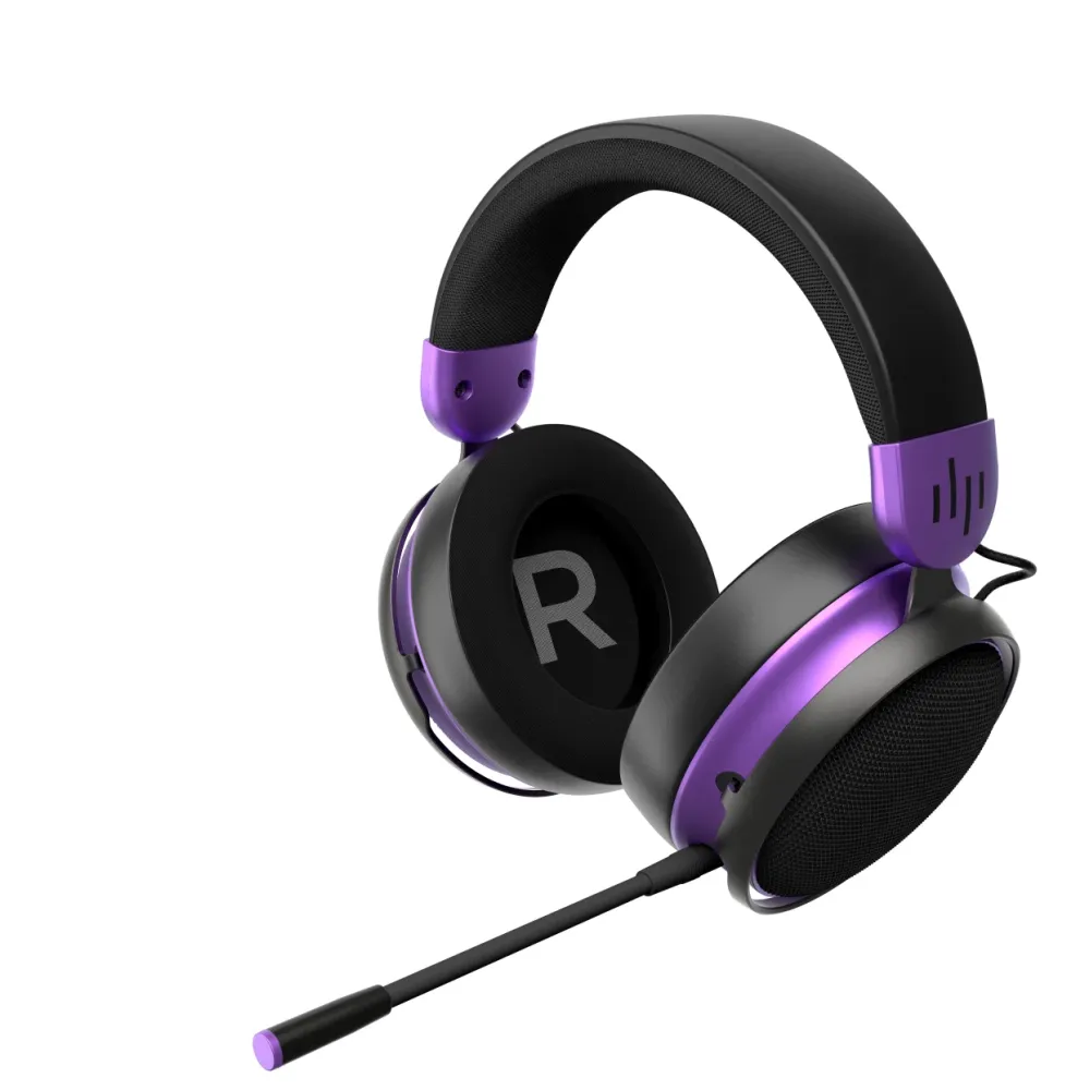 Геймърски безжични слушалки Dark Project Sono Wireless - Black/Violet