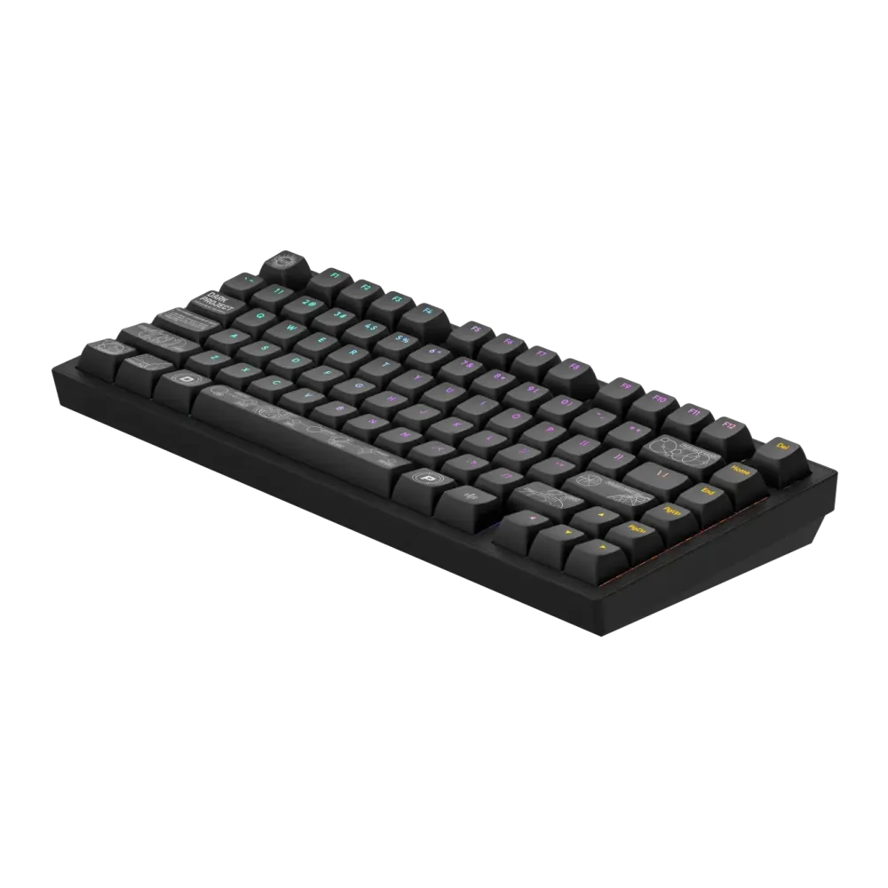 Геймърскa безжична клавиатура Dark Project ALU81A Terra Nova V2 Black RGB
