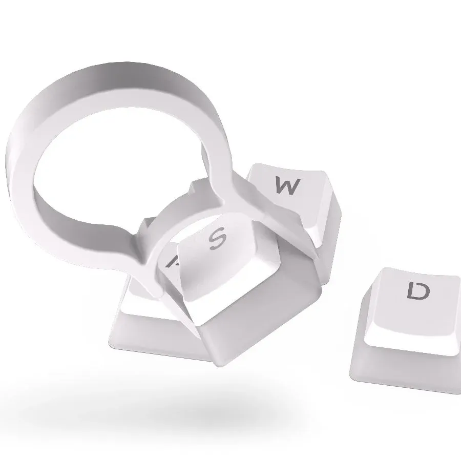Капачки за механична клавиатура ENDORFY - 104 бр PBT, US Layout, Onyx White
