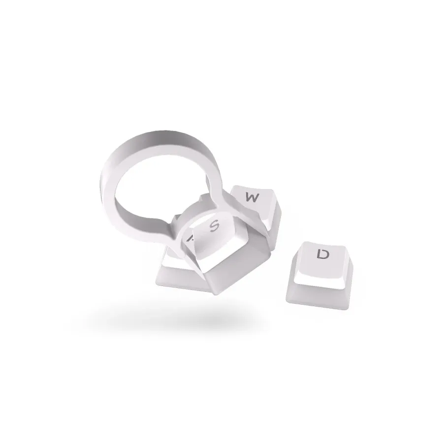 Капачки за механична клавиатура ENDORFY - 104 бр PBT, US Layout, Onyx White