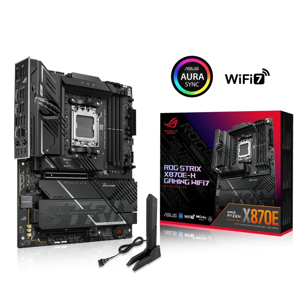 Дънна платка ASUS ROG STRIX X870E-H GAMING WIFI7 AM5 DDR5